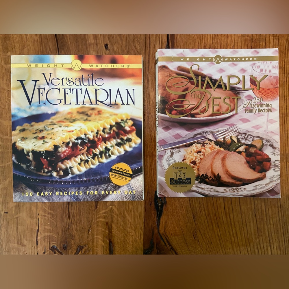 Weight Watchers Set of Two Cookbooks, Versatile Vegetarian and Simply the Best